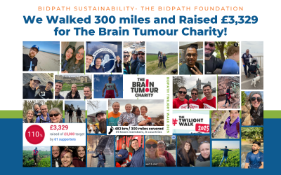 Bidpath Raises £3,329 for Brain Tumour Awareness Month