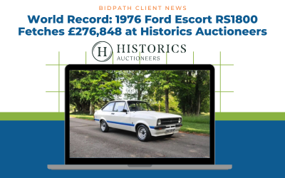 World Record: 1976 Ford Escort RS1800 Fetches £276,848 | Historics